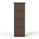 Asofer 4-drawer Wooden Storage Cabinet,  33"H for Bathroom, Bedroom, Living room, Corridor