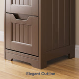 Asofer 4-drawer Wooden Storage Cabinet,  33"H for Bathroom, Bedroom, Living room, Corridor