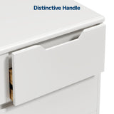 Asofer Bedroom furniture Sets, Includes 6 Drawer Dresser & 6 Drawer Dresser with Concealed Handle for Master Bedroom, White