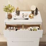Asofer Bedroom furniture Sets, Includes 6 Drawer Dresser & 6 Drawer Dresser with Concealed Handle for Master Bedroom, White