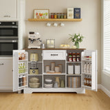 Sideboard Buffet Cabinet,Asofer Storage Coffee Bar Cabinet with Drawers, Kitchen Pantry Storage with Doors and Shelves for Kitchen and Living Room, Retro
