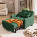 Asofer Sofa Bed Chair, 3 in 1 Convertible Futon Couch Recliner, Sleeper Sofa for Home or Office