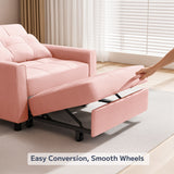 Asofer Sofa Bed Chair, 3 in 1 Convertible Futon Couch Recliner, Sleeper Sofa for Home or Office