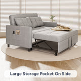 Asofer 3 in 1 Convertible Sofa Bed with Pull Out Bed for Bedroom, Living Room, Office, Apartment