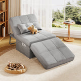 Asofer 4 in 1 Sofa Bed Chair with Pillow， Adjustable Backrest ，for Living Room Apartment Office