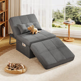 Asofer 4 in 1 Sofa Bed Chair with Pillow， Adjustable Backrest ，for Living Room Apartment Office