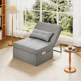 Asofer 4 in 1 Sofa Bed Chair with Pillow， Adjustable Backrest ，for Living Room Apartment Office