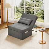 Asofer 4 in 1 Sofa Bed Chair with Pillow， Adjustable Backrest ，for Living Room Apartment Office