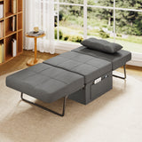 Asofer 4 in 1 Sofa Bed Chair with Pillow， Adjustable Backrest ，for Living Room Apartment Office