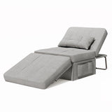 Asofer 4 in 1 Sofa Bed Chair with Pillow， Adjustable Backrest ，for Living Room Apartment Office