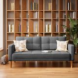 Asofer 67 ” Sofa Couch with Solid Wood Legs, Modern Loveseat for Living Room, Bedroom, Apartment