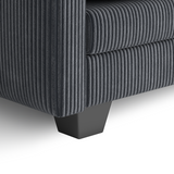 Asofer 69" Sofa Couch with 3 Pillows and Soft Armrests for Living room, Bedroom, Apartment, Dark Gray