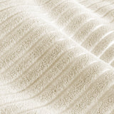 Asofer 110.2" L Shaped Sofa Couch, Modular Comfy Chenille Deep Seat Sofa with Movable Ottoman for Living Room, Apartment, Beige