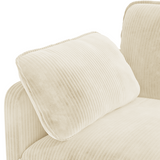 Asofer 74.8" Sofa Couch with 2 Pillows and Soft Armrests for Living room, Bedroom, Apartment, Beige