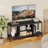 Asofer TV Stand for TVs Up to 65", Entertainment Center TV Console for Living Room, Black