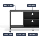 Asofer TV Stand for TVs Up to 65", Entertainment Center TV Console for Living Room, Black