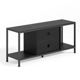 Asofer TV Stand for TVs Up to 65", Entertainment Center TV Console for Living Room, Black