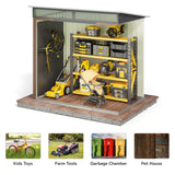 6'x4' Outdoor Storage Shed, Asofer Brown Metel Sheds with Lockable Door for Garden, Tool Shed, and Garden Shed, Brown