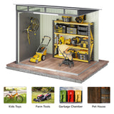 Outdoor Storage Shed, Asofer 8'x6' Metel Shed with Sliding Doors for Patio, Dark Gray