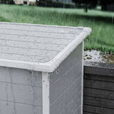 Asofer 5x3 FT Outdoor Storage Shed, Multipurpose Resin Shed with Floor Lockable Door for Garden, Backyard, Gray
