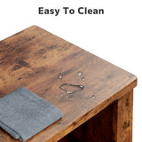 Asofer Modern Hall Tree with Shoe Storage, Front Entryway Furniture, Mudroom Bench with Coat Rack, Retro