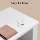 Asofer Hall Tree with Coat Rack & Storage Bench for Entrance, Mudroom Shoe Cabinet, Entryway Cubby, White