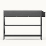 Asofer 47" Console Table With 3 Drawers And Storage Shelves, Sofa Entryway Table For Living Room