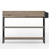 Asofer 47" Console Table With 3 Drawers And Storage Shelves, Sofa Entryway Table For Living Room