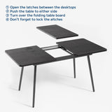 Asofer 63” Dining Table Set with PU chairs for Breakfast Nook, Dinner Table 6 for Small Space Comfortably Square, Black