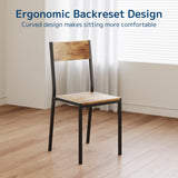 Dining Table Set for 6 with Chairs, Asofer 7 Piece Large Kitchen Table Set for Apartment, Dining Room, Retro