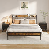3 Pieces Bedroom Furniture Set, Includes Queen Size Bed Frame with Headboard,Nightstand Sets of 2 for Bedroom, White