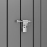 Asofer 8' x 6' Outdoor Storage Shed, Tool shed, Outdoor Storage Clearance for Backyard Patio, Gray