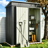 5' x 3' Outdoor Storage Shed Clearance with Lockable Door for Backyard and Garden in Dark Gray