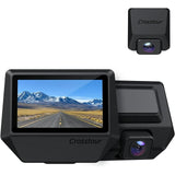 Dash Cam, 2.5K Dual Dash Camera Front and Rear with 3" IPS Driving Recorder Support 256GB Max with Sony Sensor, Super Night Vision