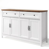 Asofer Farmhouse Buffet Sideboard with Coffee Bar & Storage, Drawers & Doors Cabinet - Retro
