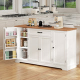 56" Buffet Sideboard Cabinet, Asofer Kitchen Storage Cabinet Coffee Bar with Doors & Drawer - Retro