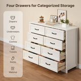 Bedroom Furniture Sets, Asofer White Room Set 6-Drawer Dresser & 6-Drawer Dresser for Bedroom