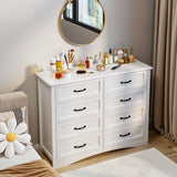 Asofer 2-Piece Bedroom Dresser Set, Wood Storage Chest of Drawers Organizer Furniture for Closet & Bedroom