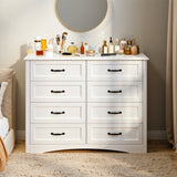 Asofer 2-Piece Bedroom Dresser Set, Wood Storage Chest of Drawers Organizer Furniture for Closet & Bedroom