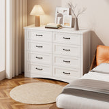 Bedroom Furniture Sets, Asofer White Room Set 6-Drawer Dresser & 6-Drawer Dresser for Bedroom