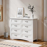 Bedroom Furniture Sets, Asofer White Room Set 6-Drawer Dresser & 6-Drawer Dresser for Bedroom