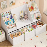 Asofer Kids Activity Table Set and Separate Storage Cabinet, Playroom Toy Organizer Furniture