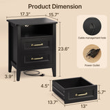 edroom Furniture Sets, Asofer 2 Nightstands, 5-Drawer Dresser & 6-Drawer Dresser, Queen Bed Frame, Black