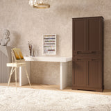 Asofer 71" Pantry Cabinet with Doors & Shelves - Huge Storage Kitchen Cabinet, Adjustable Shelves, Dark Brown