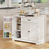 Asofer 55" Sideboard Buffet Cabinet with 4 Door 2 Drawer, Wood Storage Cabinet with Adjustable Shelves for Kitchen Dining Room, Gray (Copy)