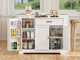 Asofer 55" Sideboard Buffet Cabinet with 4 Door 2 Drawer, Wood Storage Cabinet with Adjustable Shelves for Kitchen Dining Room, Gray (Copy)
