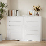 6-Drawer Dresser for Bedroom, Wood Drawer Chest Storage Cabinet for Living Room, Hallway, Entryway, Home Office - White
