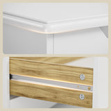 6-Drawer Dresser for Bedroom, Wood Drawer Chest Storage Cabinet for Living Room, Hallway, Entryway, Home Office - White