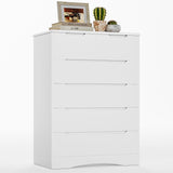 6-Drawer Dresser for Bedroom, Wood Drawer Chest Storage Cabinet for Living Room, Hallway, Entryway, Home Office - White