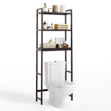 3-Shelf Over the Toilet Space Saver，Over the Toliet Storage - Dark Brown